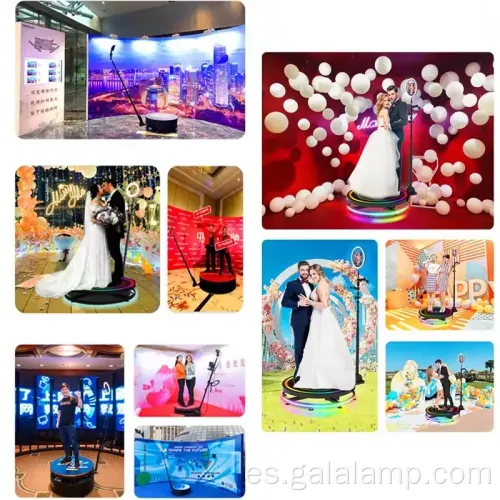 Dispositivo de cámara envolvente 360 para selfies en vivo automáticas